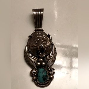 Sterling silver Bear Pendant